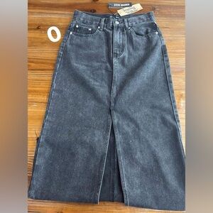 Steve Madden Charcoal Maxi Skirt